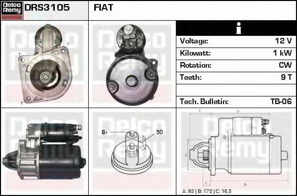 DELCO REMY DRS3105 Стартер