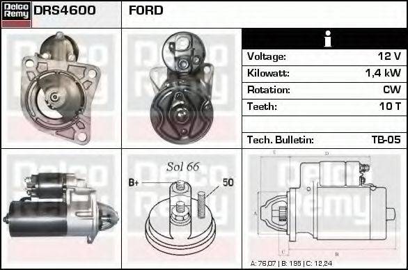 DELCO REMY DRS4600 Стартер