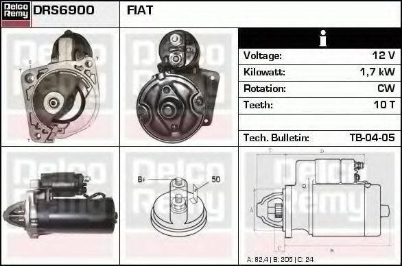 DELCO REMY DRS6900 Стартер