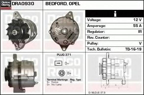 DELCO REMY DRA0930 Генератор