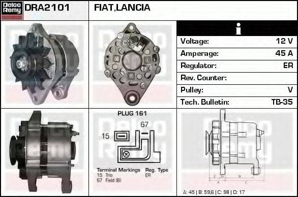 DELCO REMY DRA2101 Генератор