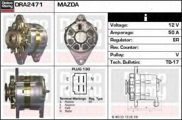 DELCO REMY DRA2471 Генератор