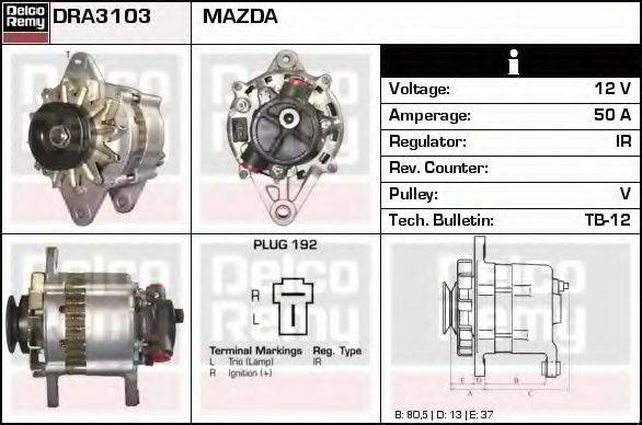 DELCO REMY DRA3103 Генератор