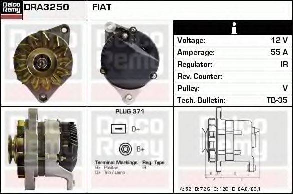 DELCO REMY DRA3250 Генератор