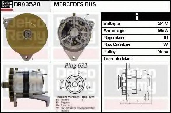 DELCO REMY DRA3520 Генератор