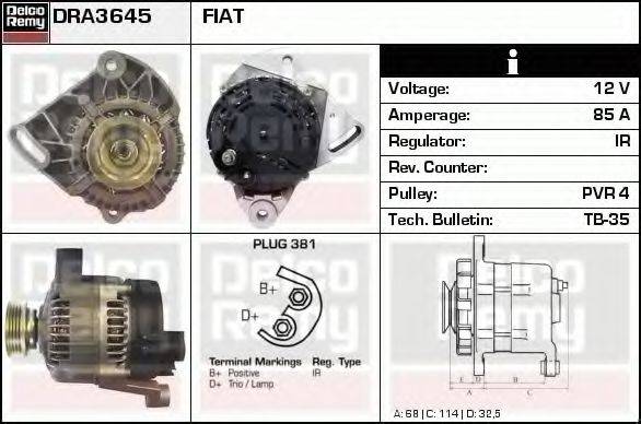 DELCO REMY DRA3645 Генератор