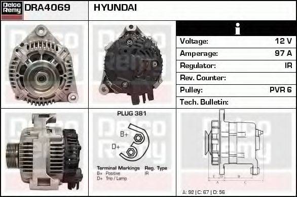 DELCO REMY DRA4069 Генератор