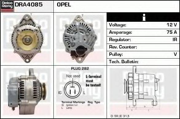 DELCO REMY DRA4085 Генератор