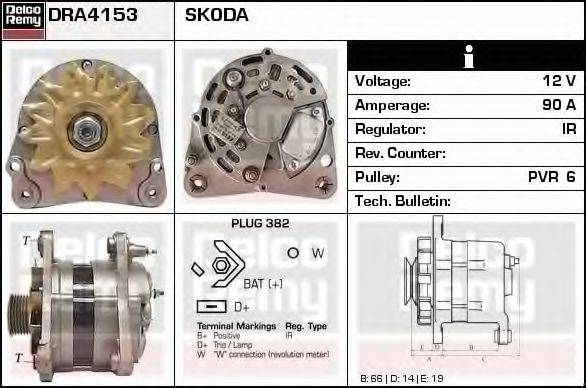 DELCO REMY DRA4153 Генератор