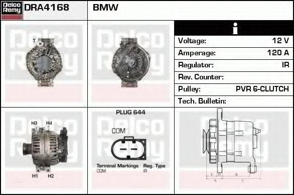 DELCO REMY DRA4168 Генератор