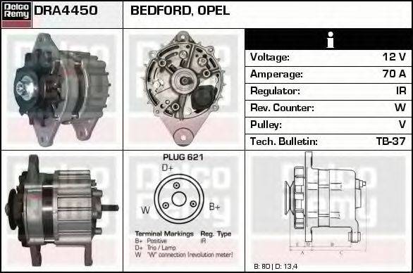 DELCO REMY DRA4450 Генератор