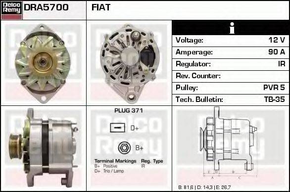 DELCO REMY DRA5700 Генератор