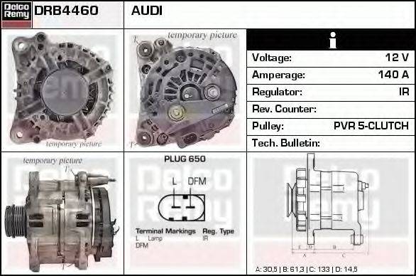 DELCO REMY DRB4460 Генератор