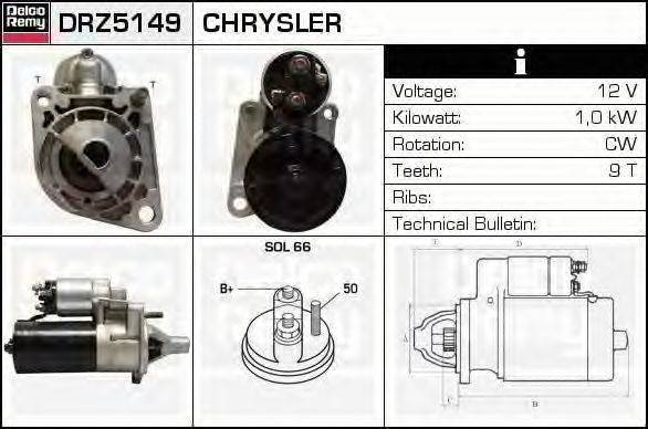 CHRYSLER 5213645 Стартер