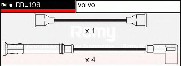 DELCO REMY DRL198 Комплект дротів запалювання