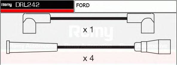 DELCO REMY DRL242 Комплект дротів запалювання