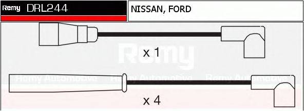 DELCO REMY DRL244 Комплект дротів запалювання