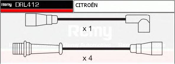 DELCO REMY DRL412 Комплект дротів запалювання