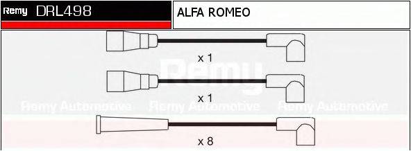 DELCO REMY DRL498 Комплект дротів запалювання