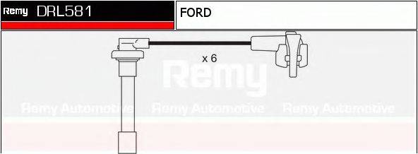 DELCO REMY DRL581 Комплект дротів запалювання