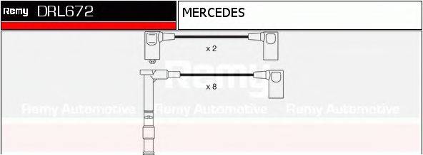 DELCO REMY DRL672 Комплект дротів запалювання