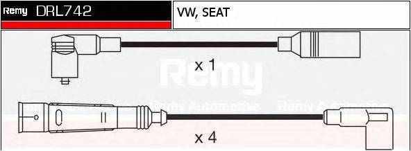 DELCO REMY DRL742 Комплект дротів запалювання