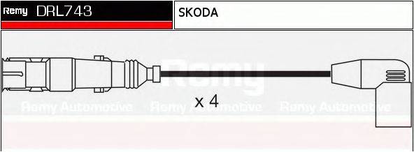 DELCO REMY DRL743 Комплект дротів запалювання