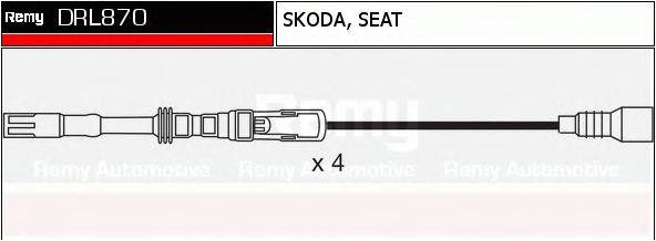 DELCO REMY DRL870 Комплект дротів запалювання