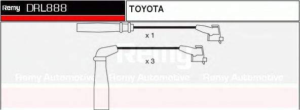 DELCO REMY DRL888 Комплект дротів запалювання