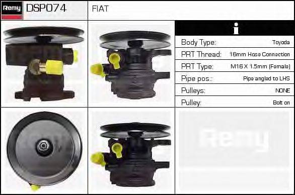 DELCO REMY DSP074 Гідравлічний насос, кермо