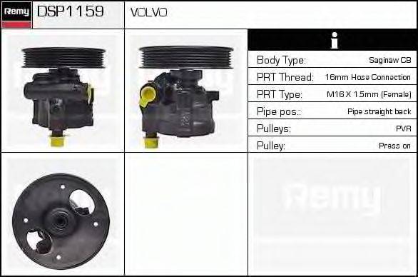 DELCO REMY DSP1159 Гідравлічний насос, кермо