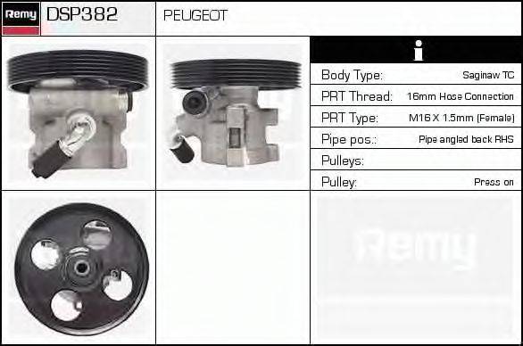 DELCO REMY DSP382 Гідравлічний насос, кермо