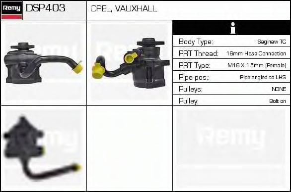 DELCO REMY DSP403 Гідравлічний насос, кермо