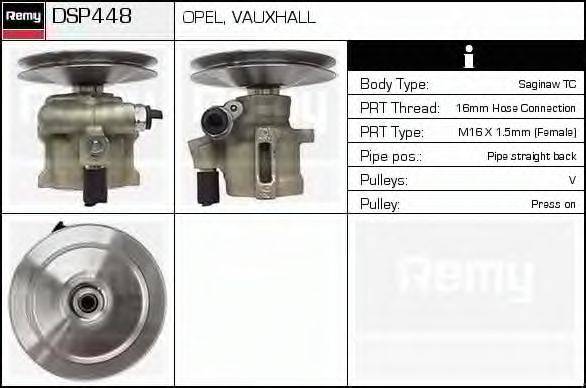 DELCO REMY DSP448 Гідравлічний насос, кермо