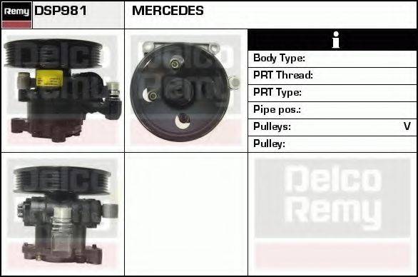 DELCO REMY DSP981 Гідравлічний насос, кермо