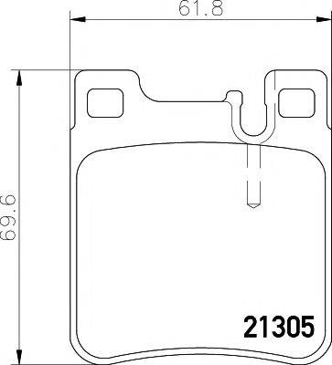 PAGID T1050 Комплект гальмівних колодок, дискове гальмо