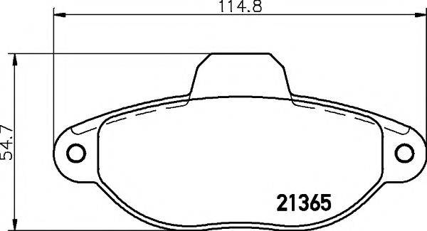 PAGID T9021 Комплект гальмівних колодок, дискове гальмо