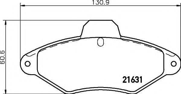 PAGID T9038 Комплект гальмівних колодок, дискове гальмо