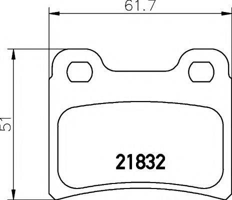 PAGID T1123 Комплект гальмівних колодок, дискове гальмо