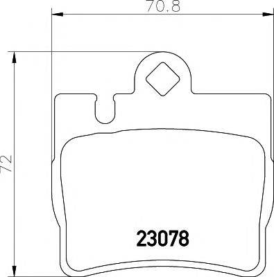 PAGID T1175 Комплект гальмівних колодок, дискове гальмо