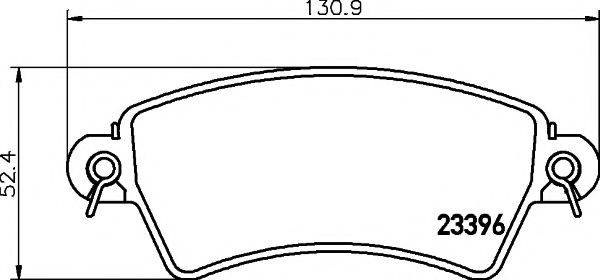 PAGID T9096 Комплект гальмівних колодок, дискове гальмо