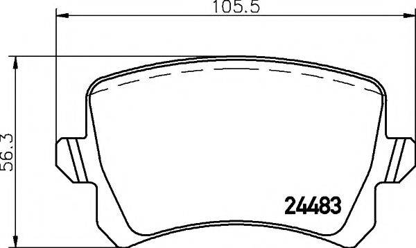 PAGID T1699 Комплект гальмівних колодок, дискове гальмо