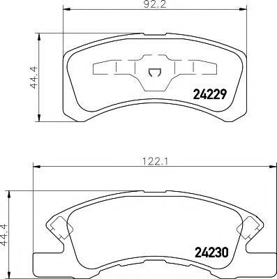 PAGID T1520 Комплект гальмівних колодок, дискове гальмо