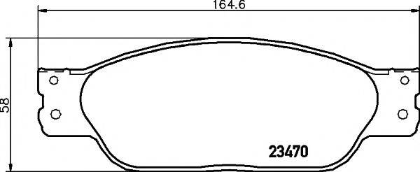 PAGID T1575 Комплект гальмівних колодок, дискове гальмо