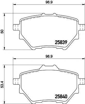 PAGID T2303 Комплект гальмівних колодок, дискове гальмо