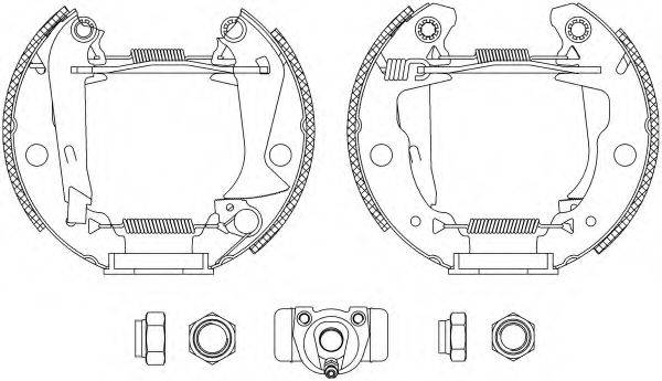 PAGID R0080 Комплект гальмівних колодок
