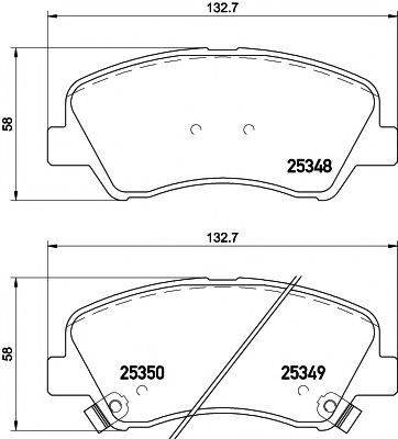 PAGID T2181 Комплект гальмівних колодок, дискове гальмо