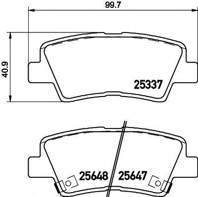 PAGID T2210 Комплект гальмівних колодок, дискове гальмо