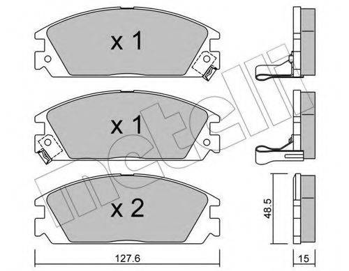 METELLI 2202371 Комплект гальмівних колодок, дискове гальмо