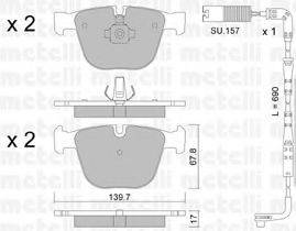METELLI 2207730K Комплект гальмівних колодок, дискове гальмо